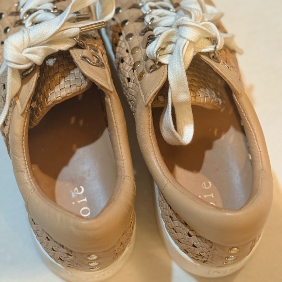 Joie Handan Woven Leather Platform Sneakers - Picture 4 of 8